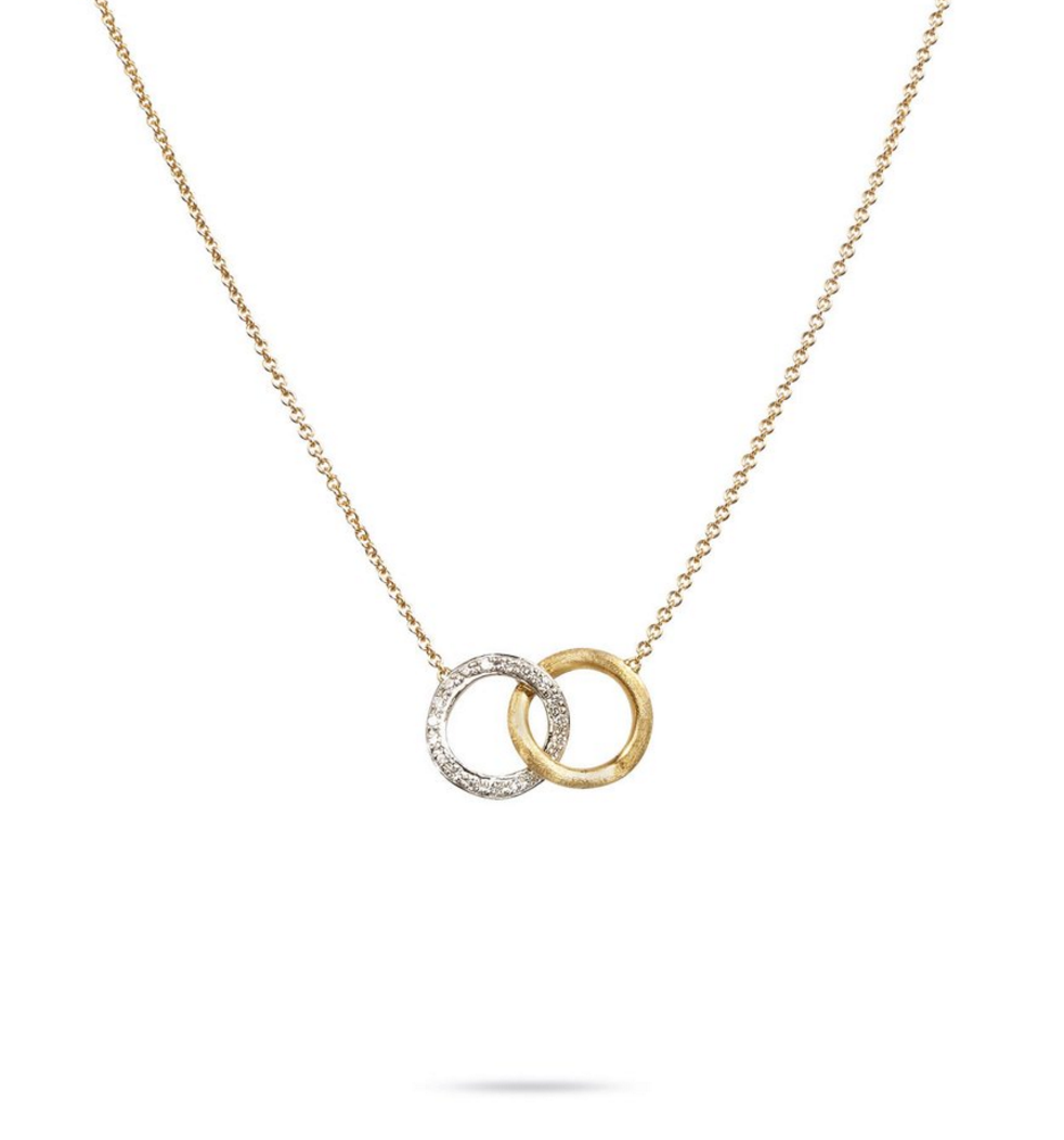 Marco Bicego Delicati diamond and gold pendant necklace